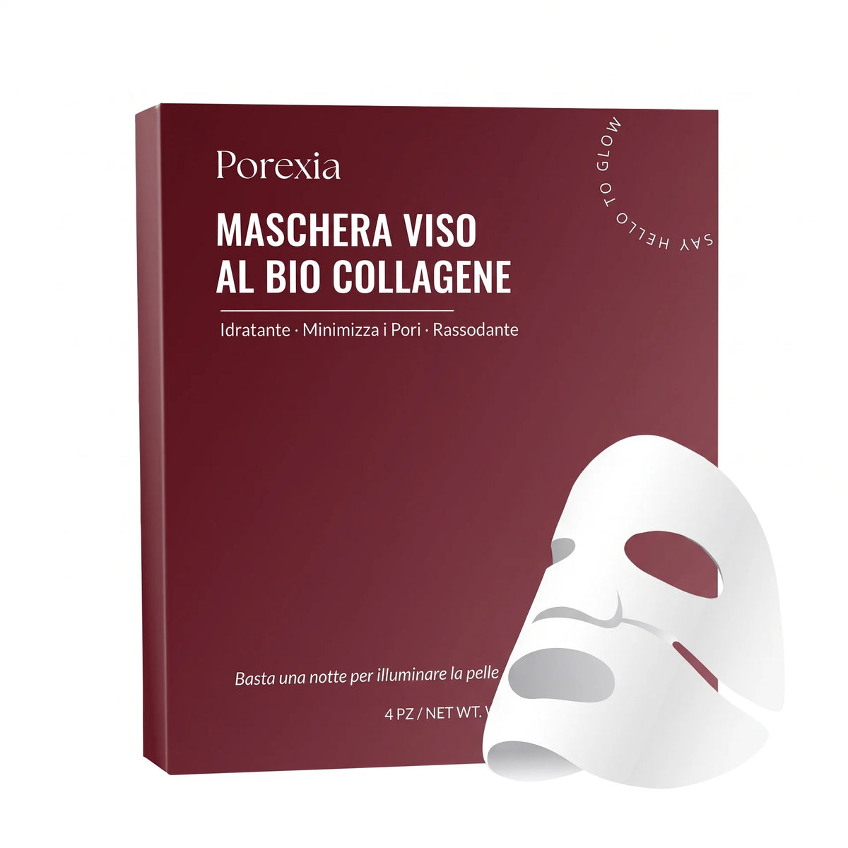5 Maschere Viso al Collagene Porexia™